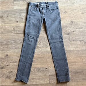 AG ADRIANO GOLDSCHMIED The Stevie Slim Straight Gray Jeans Size 27